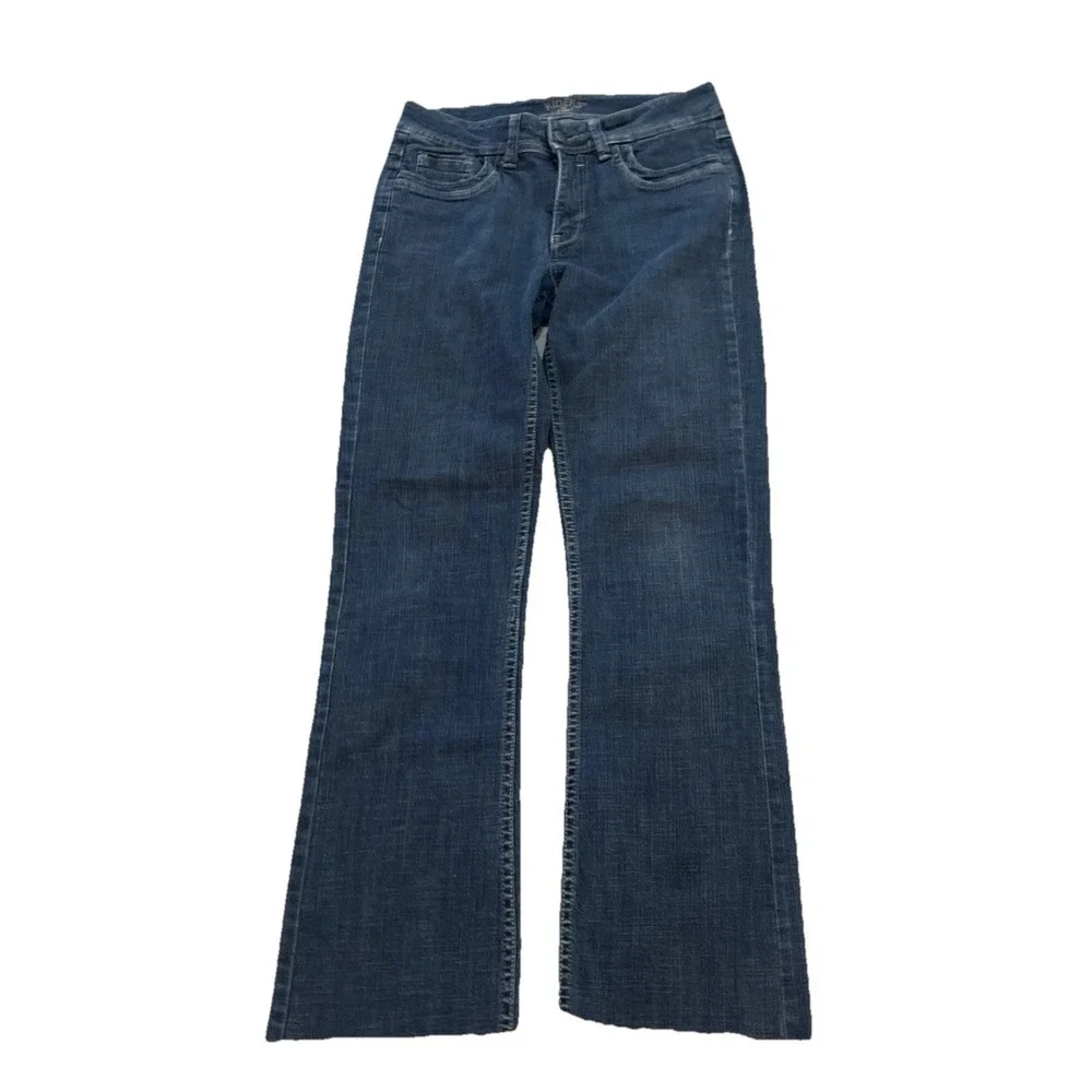 Lee Denim Blue Jeans Women's Size 6 Blue Raw Hem Straight‎ Inseam 29